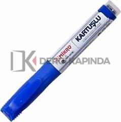 MİKRO MR-6019 BEYAZ TAHTA KALEMİ KARTUŞLU MAVİ