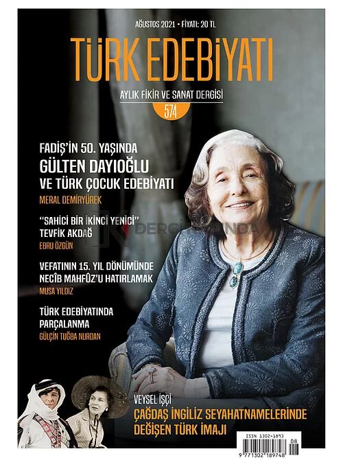 Türk Edebiyatı Dergisi 574.Sayı Ağustos 2021