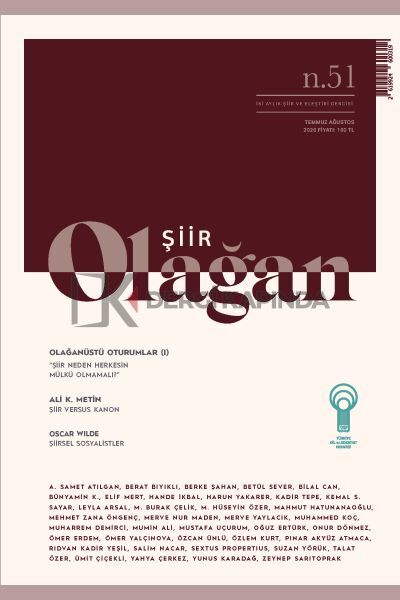 Olağan Şiir Dergi 51.Sayı Temmuz-Ağustos 2026