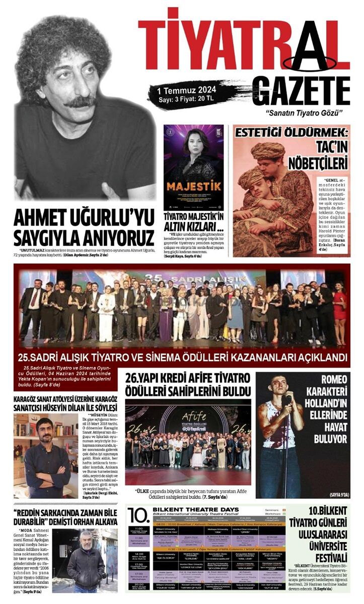 Tiyatral Gazete 3.Sayı Temmuz 2024