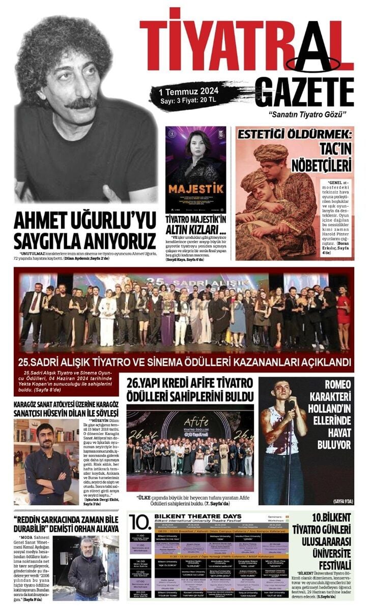 Tiyatral Gazete 3.Sayı Temmuz 2024