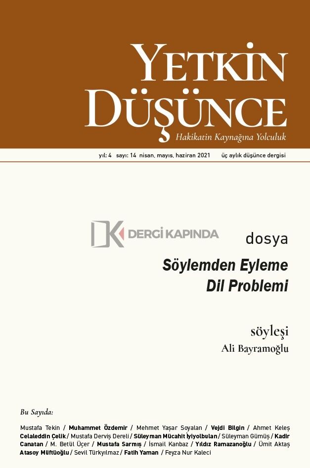 Yetkin Düşünce 14.Sayı Nisan-Haziran 2021
