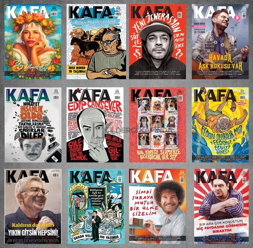 Kafa Dergi 12 Sayı Efsane Paketi - (Sayıların tüm Hediyeleri Mevcut)