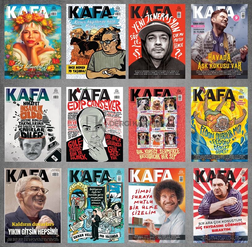 Kafa Dergi 12 Sayı Efsane Paketi - (Sayıların tüm Hediyeleri Mevcut)