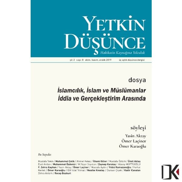 Yetkin Düşünce 8.Sayı Kasım 2019