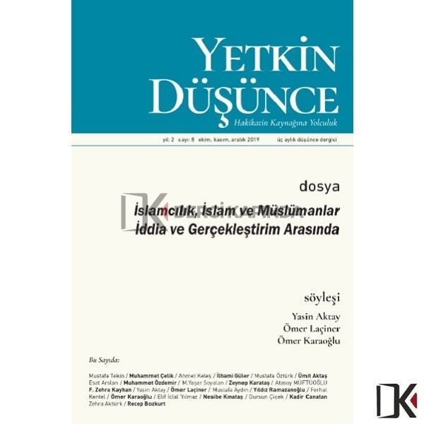 Yetkin Düşünce 8.Sayı Kasım 2019