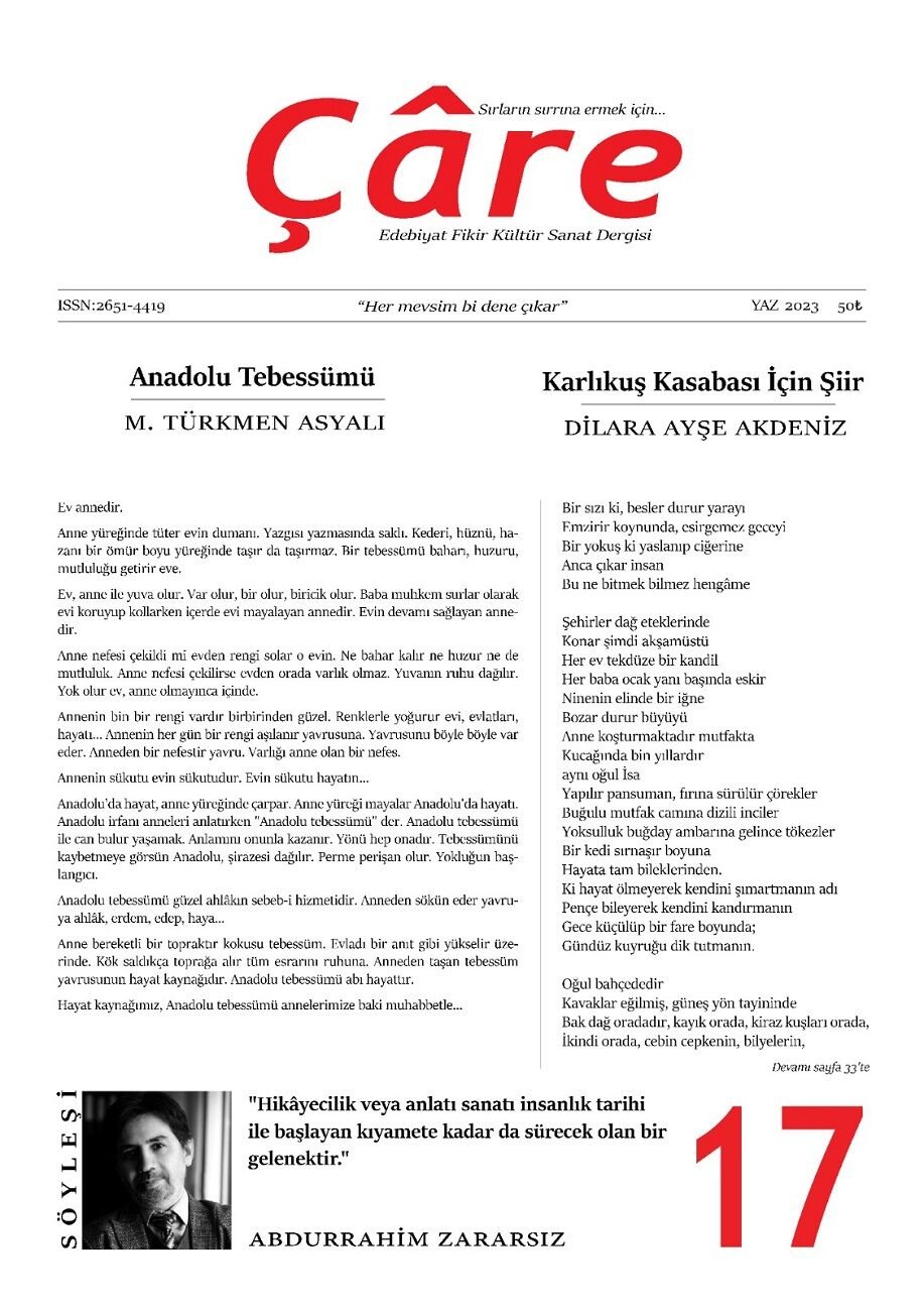 Çâre 17.Sayı Yaz 2023