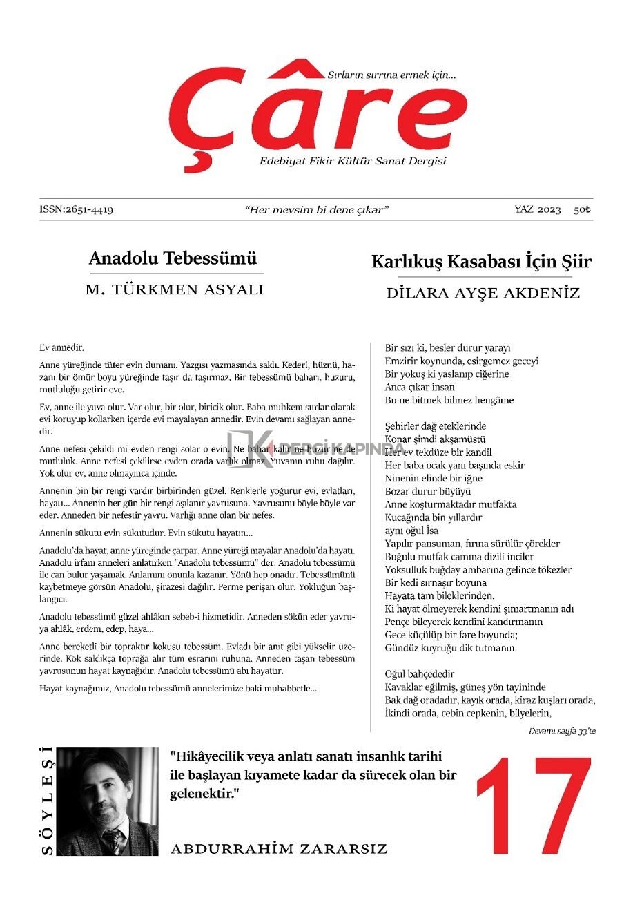 Çâre 17.Sayı Yaz 2023