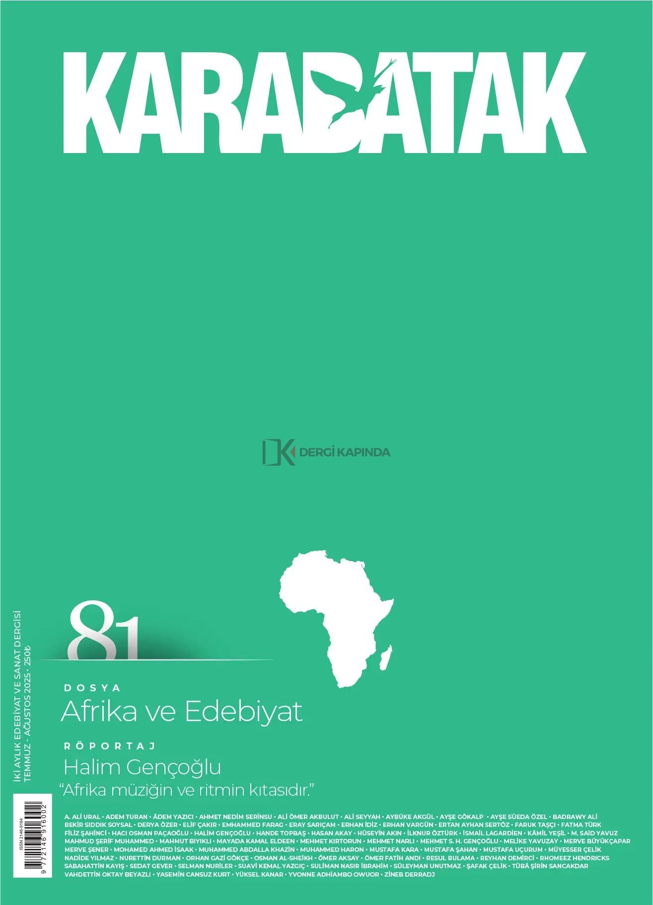 Karabatak Dergi 81.Sayı Temmuz-Ağustos 2025