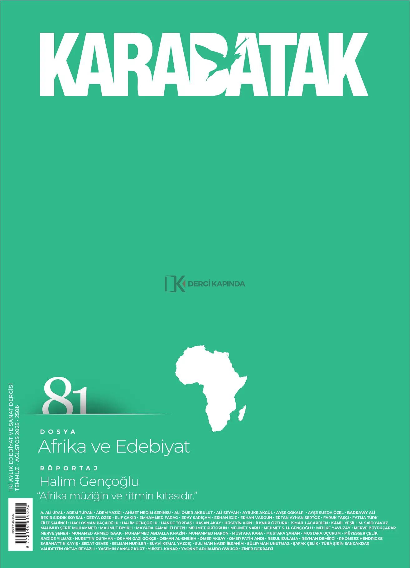 Karabatak Dergi 81.Sayı Temmuz-Ağustos 2025