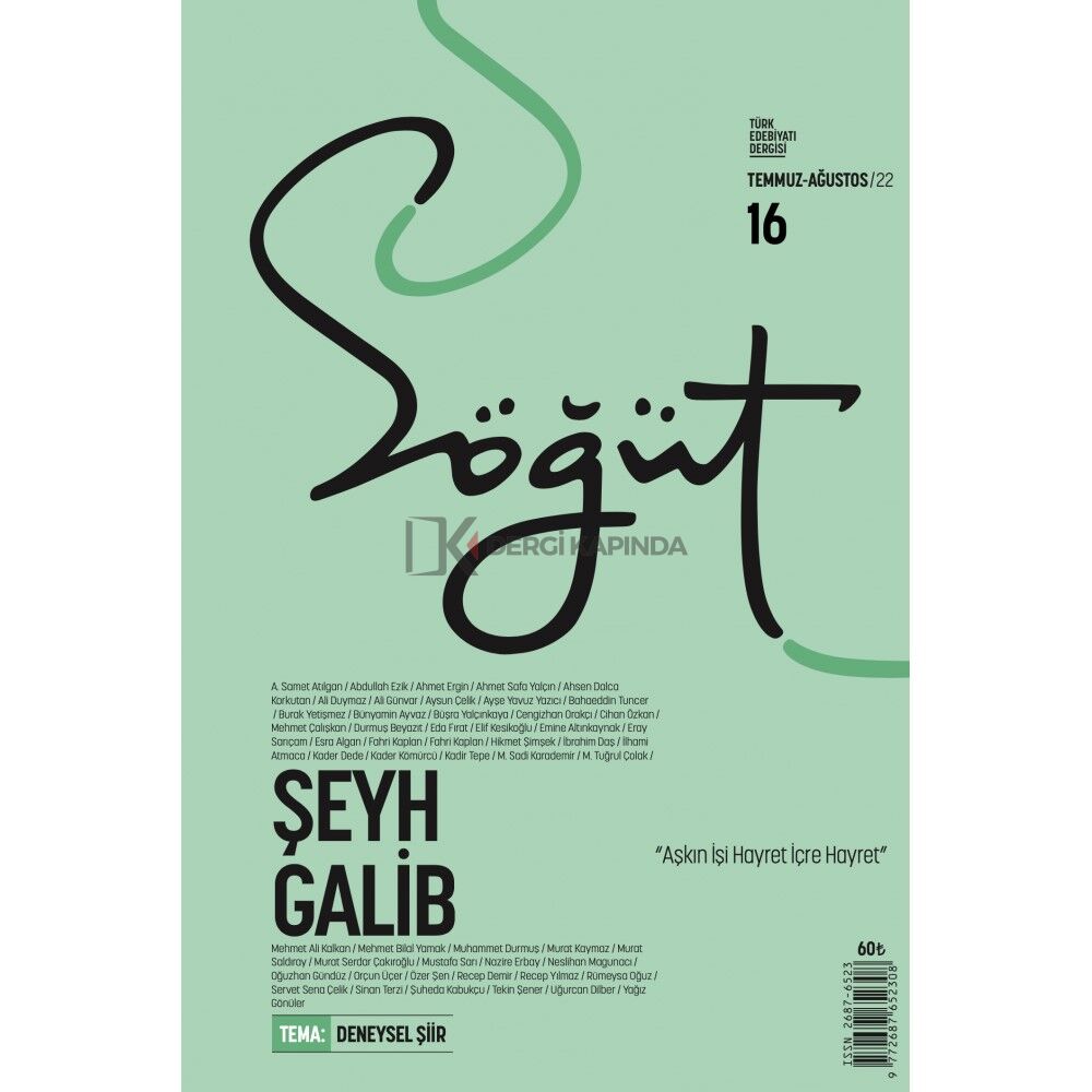 Söğüt 16.Sayı Temmuz-Ağustos 2022