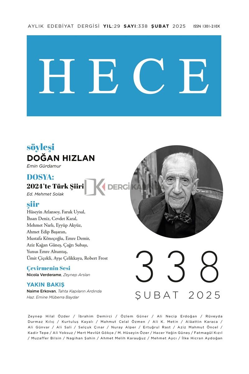 Hece Dergi 338.Sayı Şubat 2025