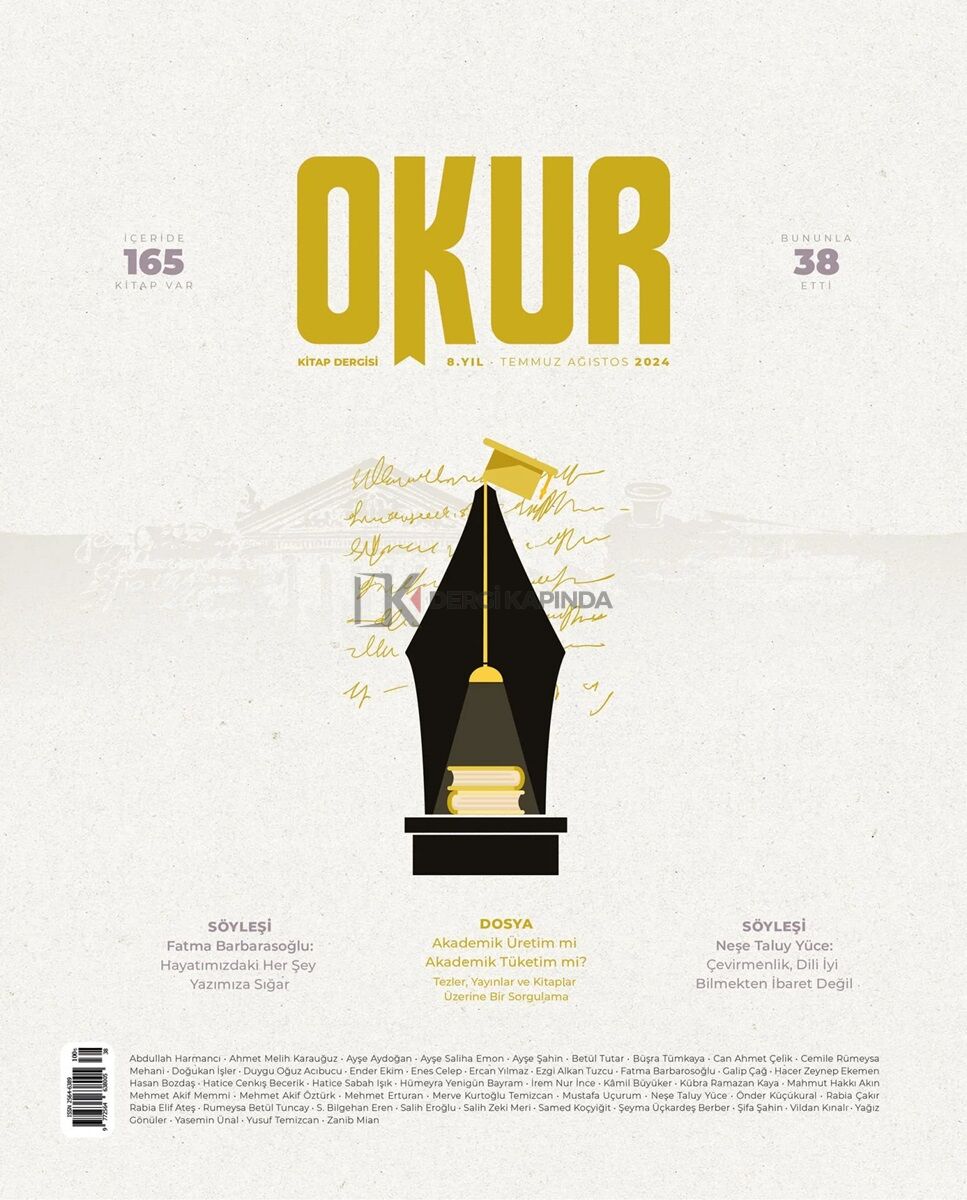 Okur Kitap Dergisi 38.Sayı Temmuz-Ağustos 2024