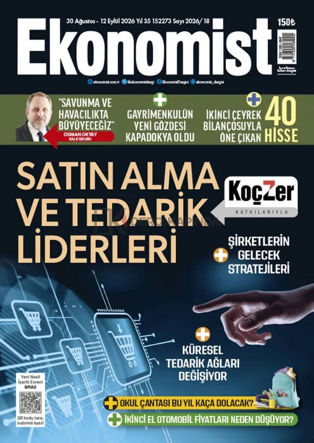 Ekonomist Dergi 30 Ağustos - 12 Eylül 2026