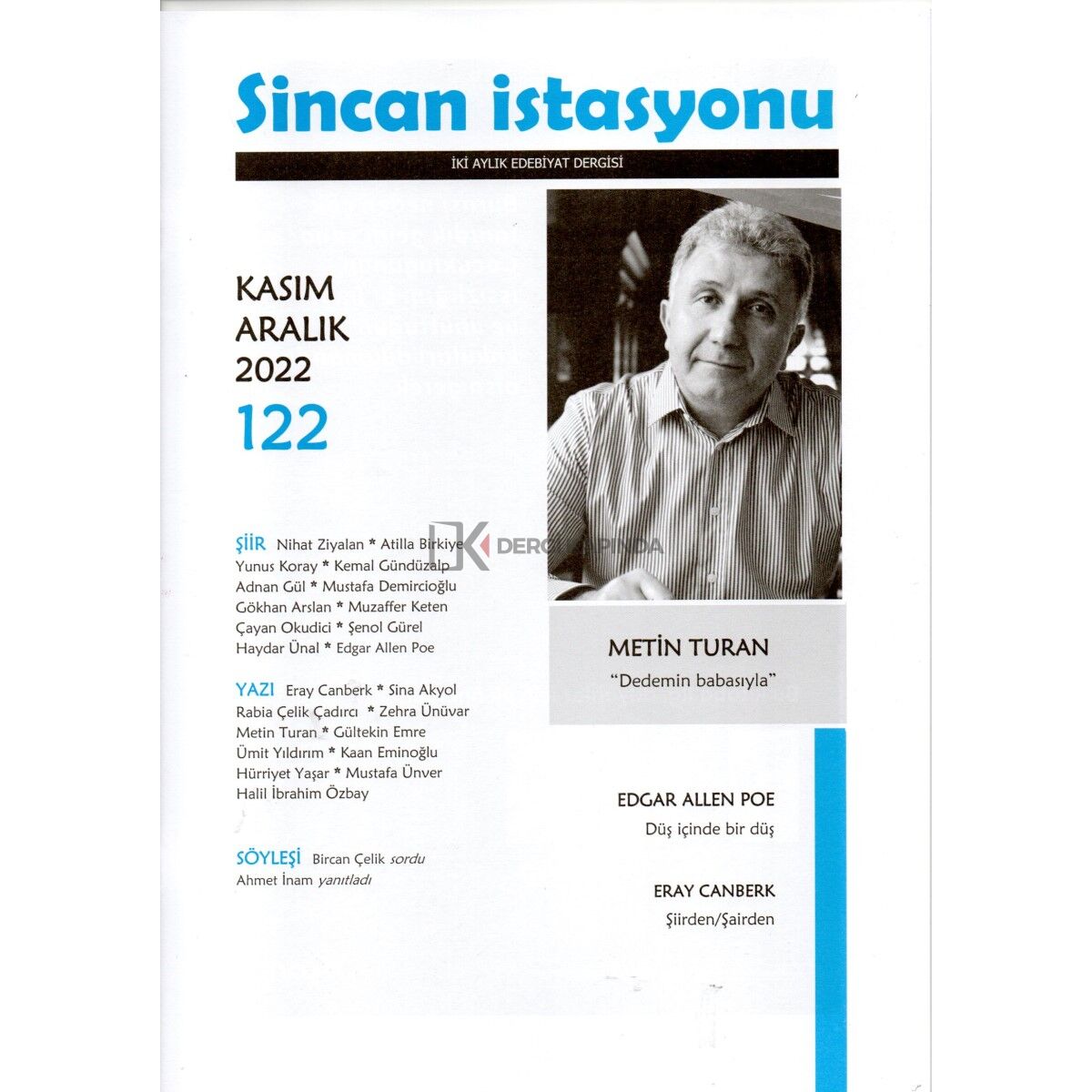 Sincan İstasyonu 122.Sayı Kasım-Aralık 2022