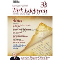 Türk Edebiyatı 589.Sayı Kasım 2022