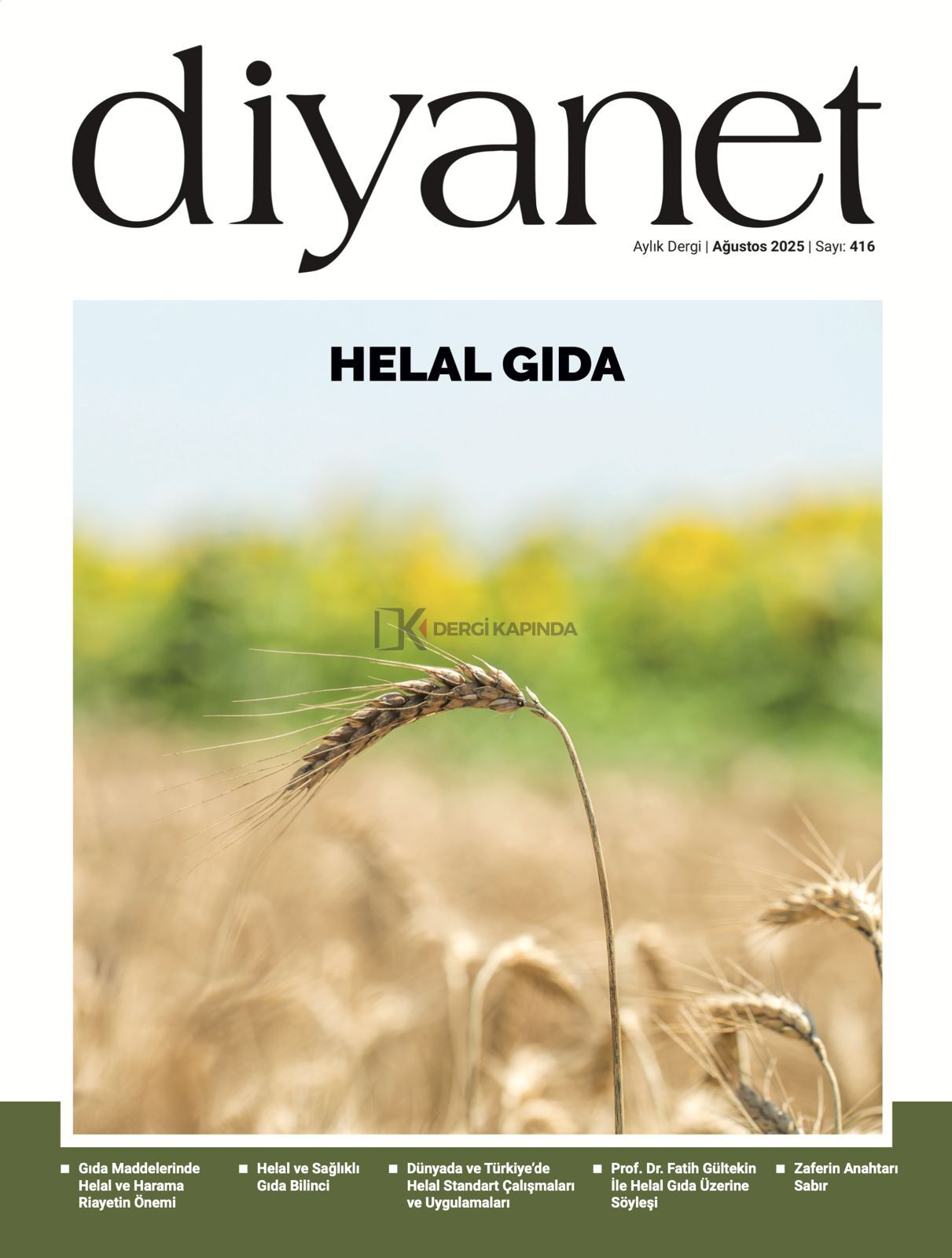 Diyanet Aylık Dergi 416.Sayı Ağustos 2025