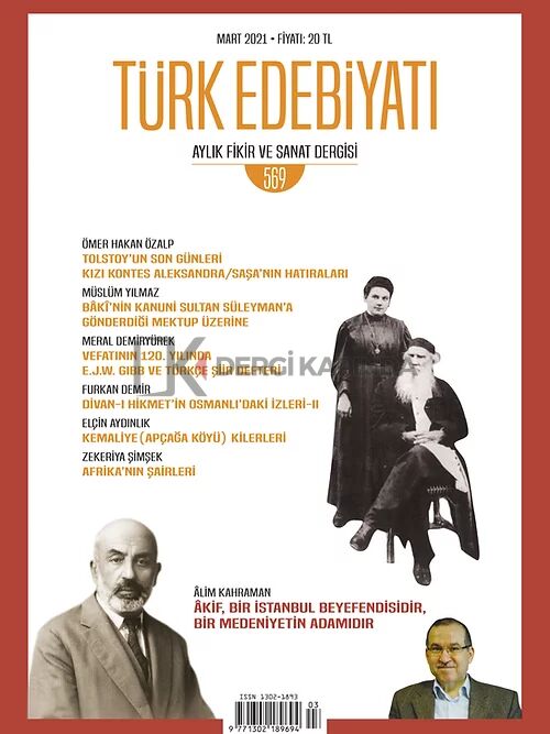 Türk Edebiyatı 569.Sayı Mart 2021