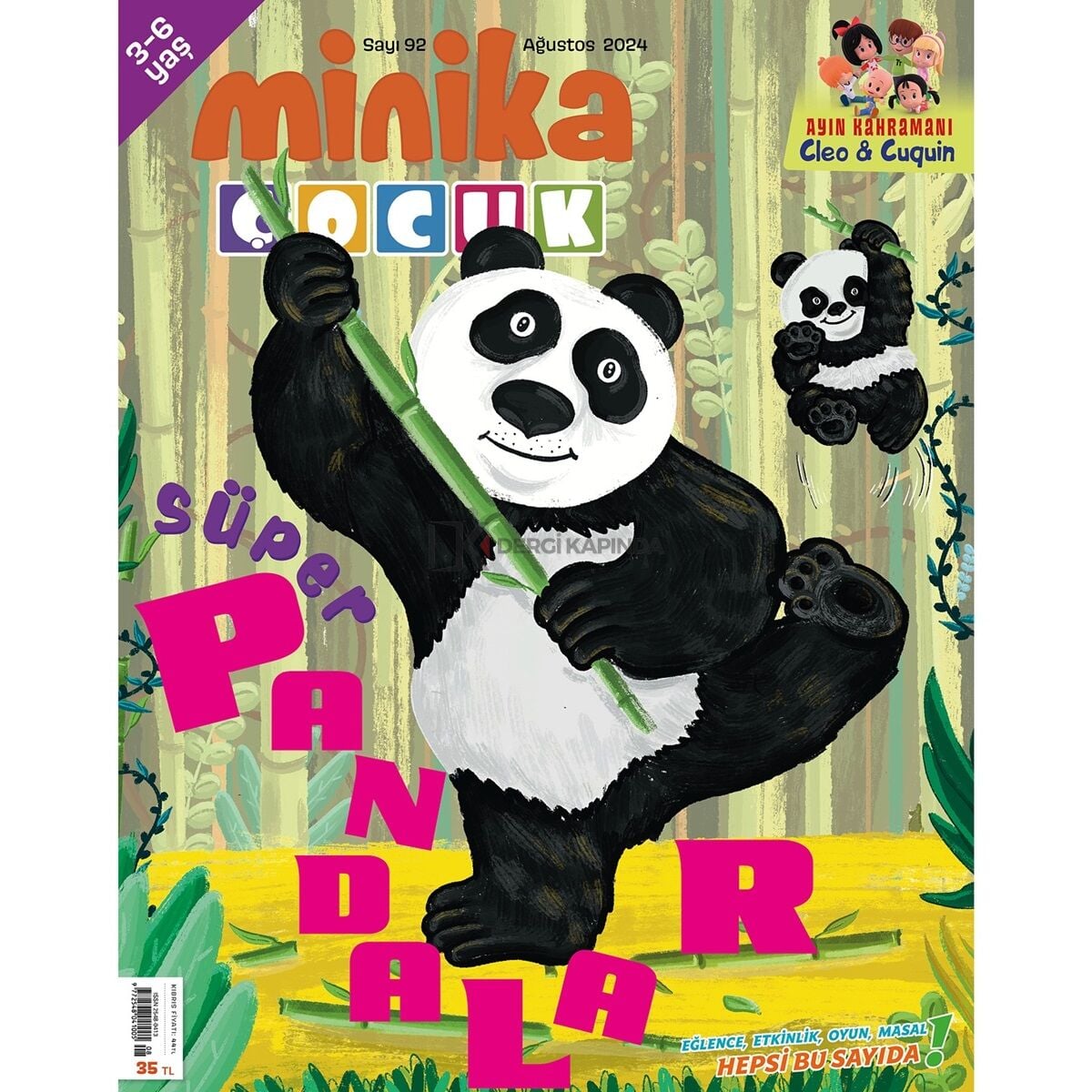Minika Çocuk Dergi Ağustos 2024 (3-6 yaş)