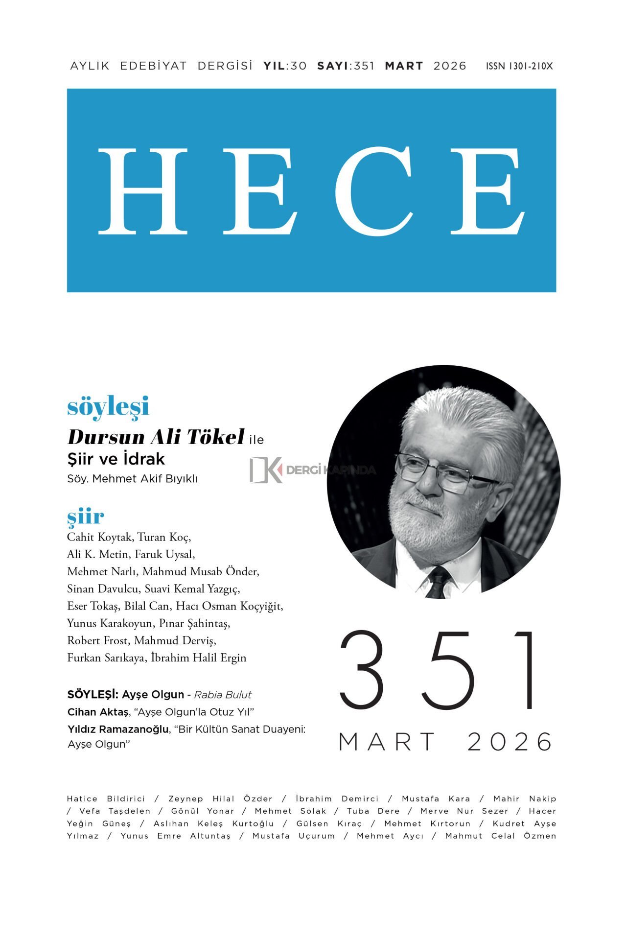 Hece Dergi 351.Sayı Mart 2026