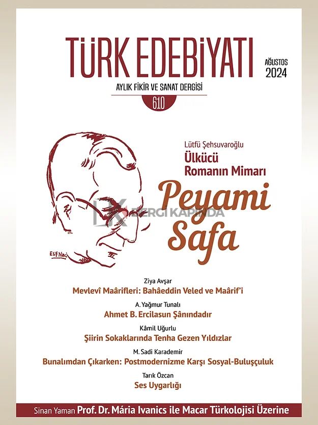 Türk Edebiyatı Dergi 610.Sayı Ağustos 2024