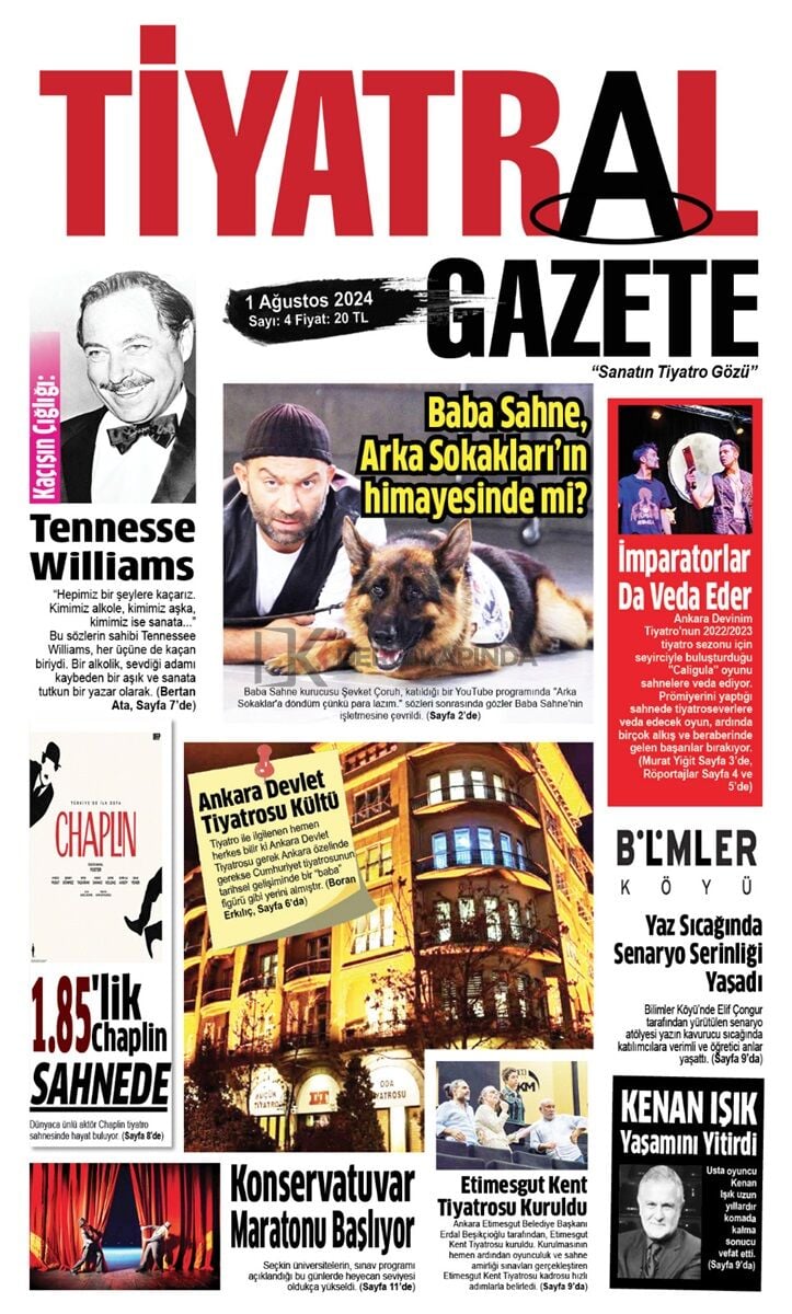 Tiyatral Gazete 4.Sayı Ağustos 2024