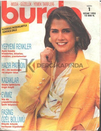 Burda Dergi Ocak 1992 (ikinci el ürün)