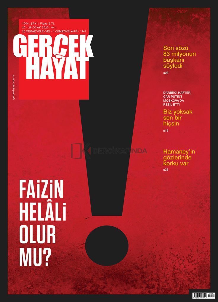 Gerçek Hayat Dergi 1004.Sayı 20-26 Ocak 2020