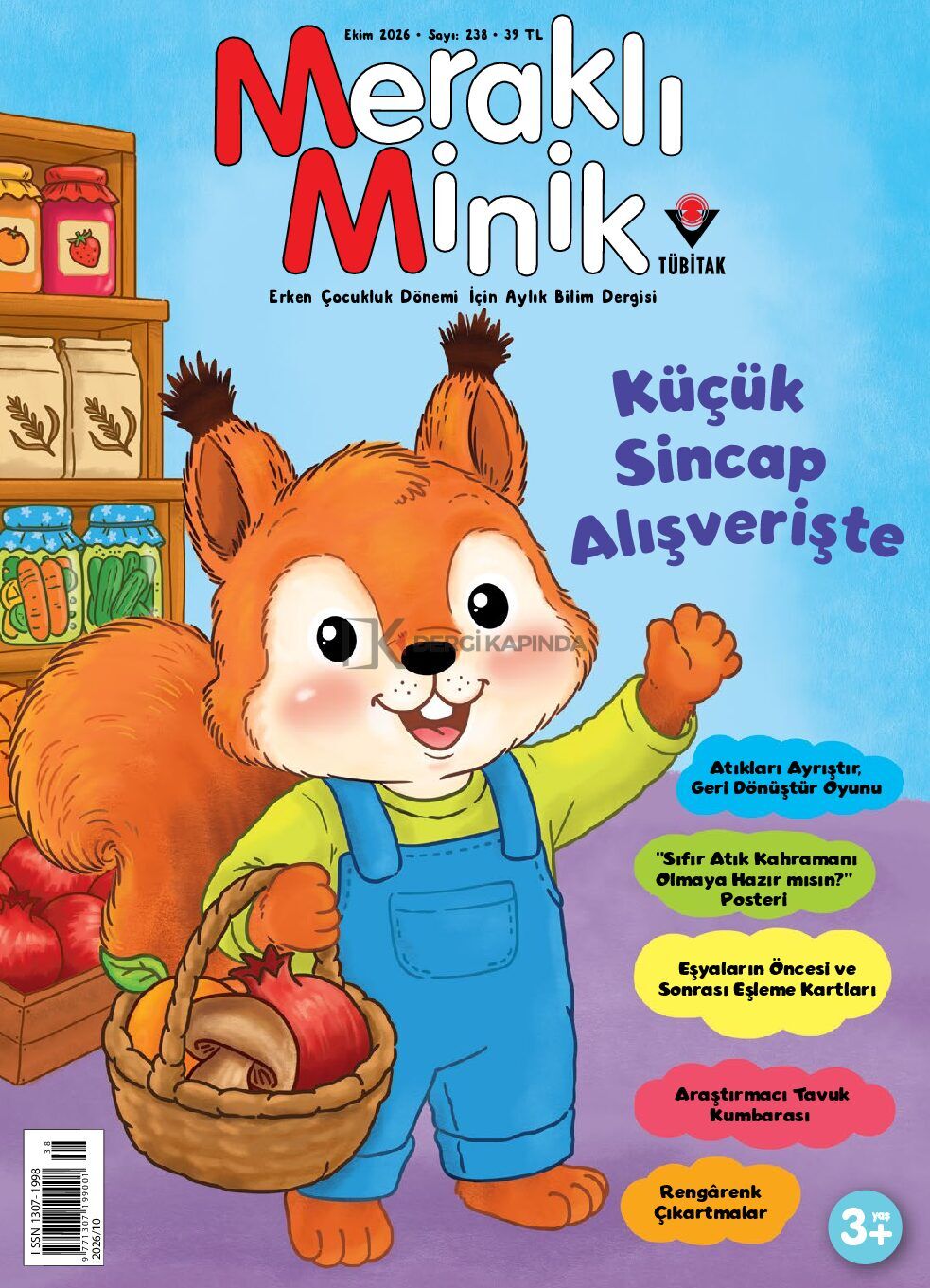 Meraklı Minik Dergi Ekim 2026 (3-6 yaş)