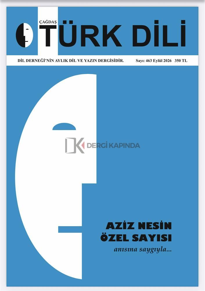 Çağdaş Türk Dili Dergisi 463.Sayı Eylül 2026