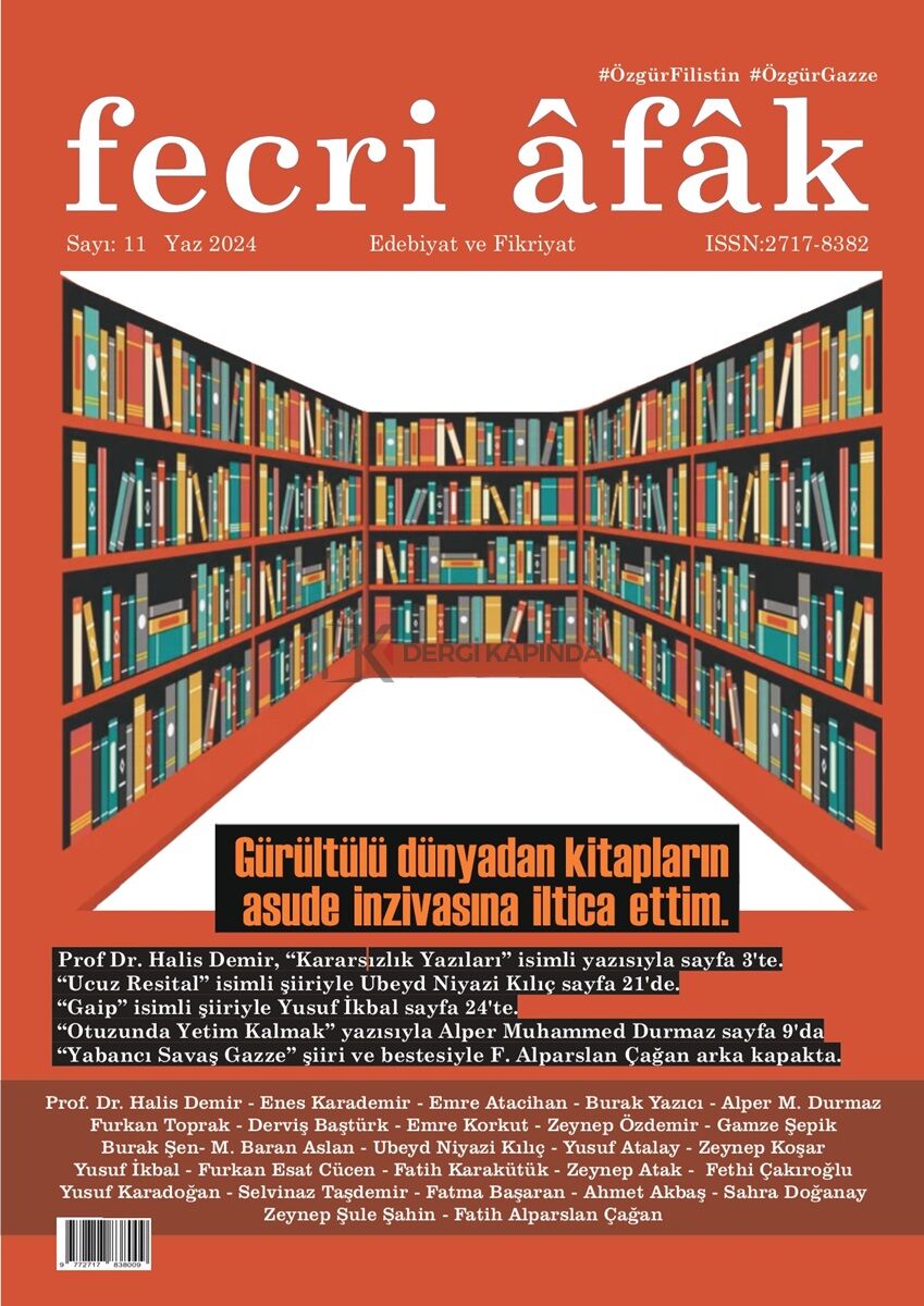 Fecri Âfâk Dergi 11.Sayı Yaz 2024