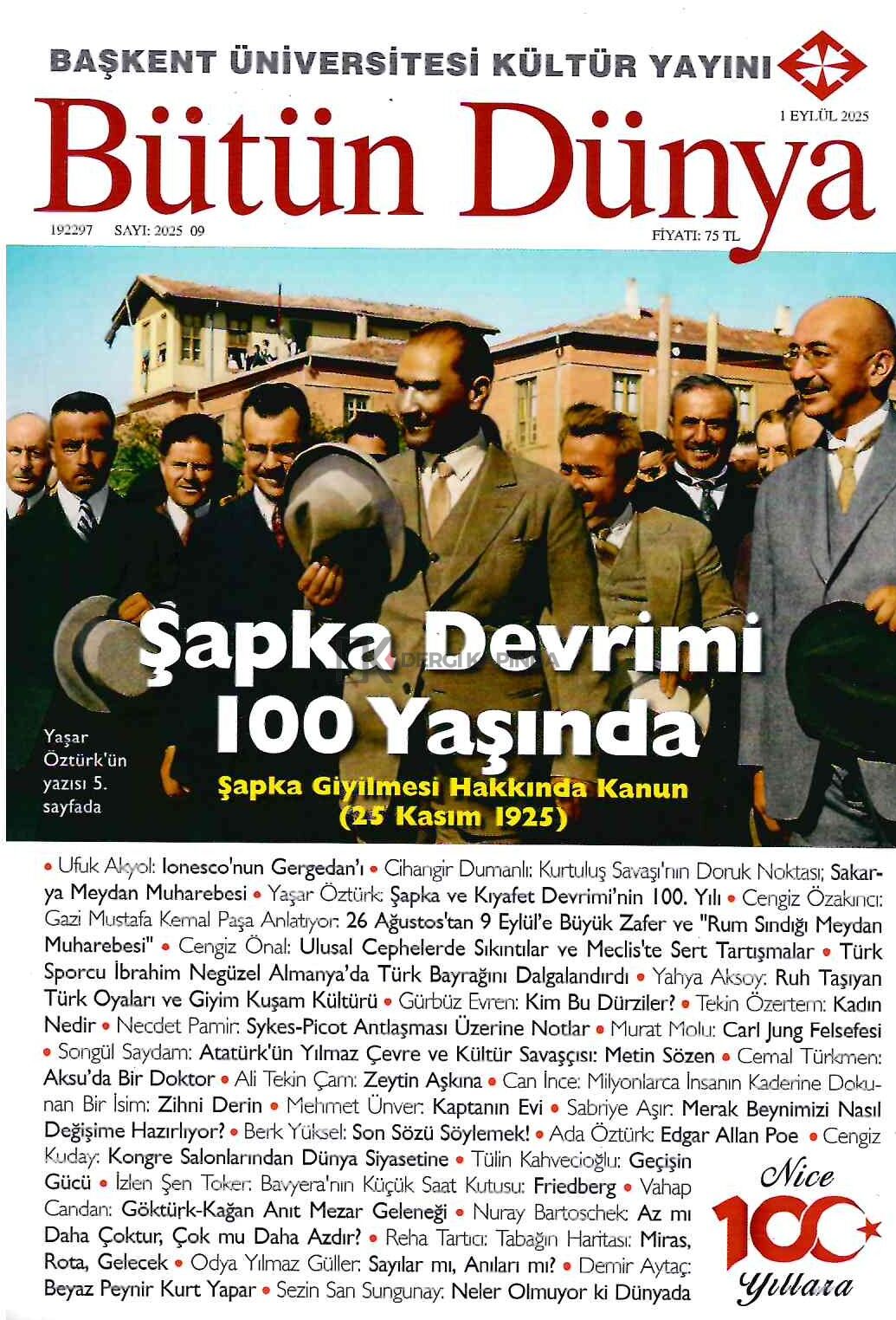 Bütün Dünya Dergi Eylül 2025