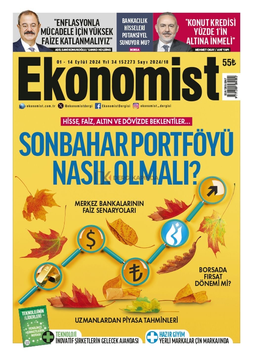 Ekonomist Dergi 1 Eylül - 14 Eylül 2024