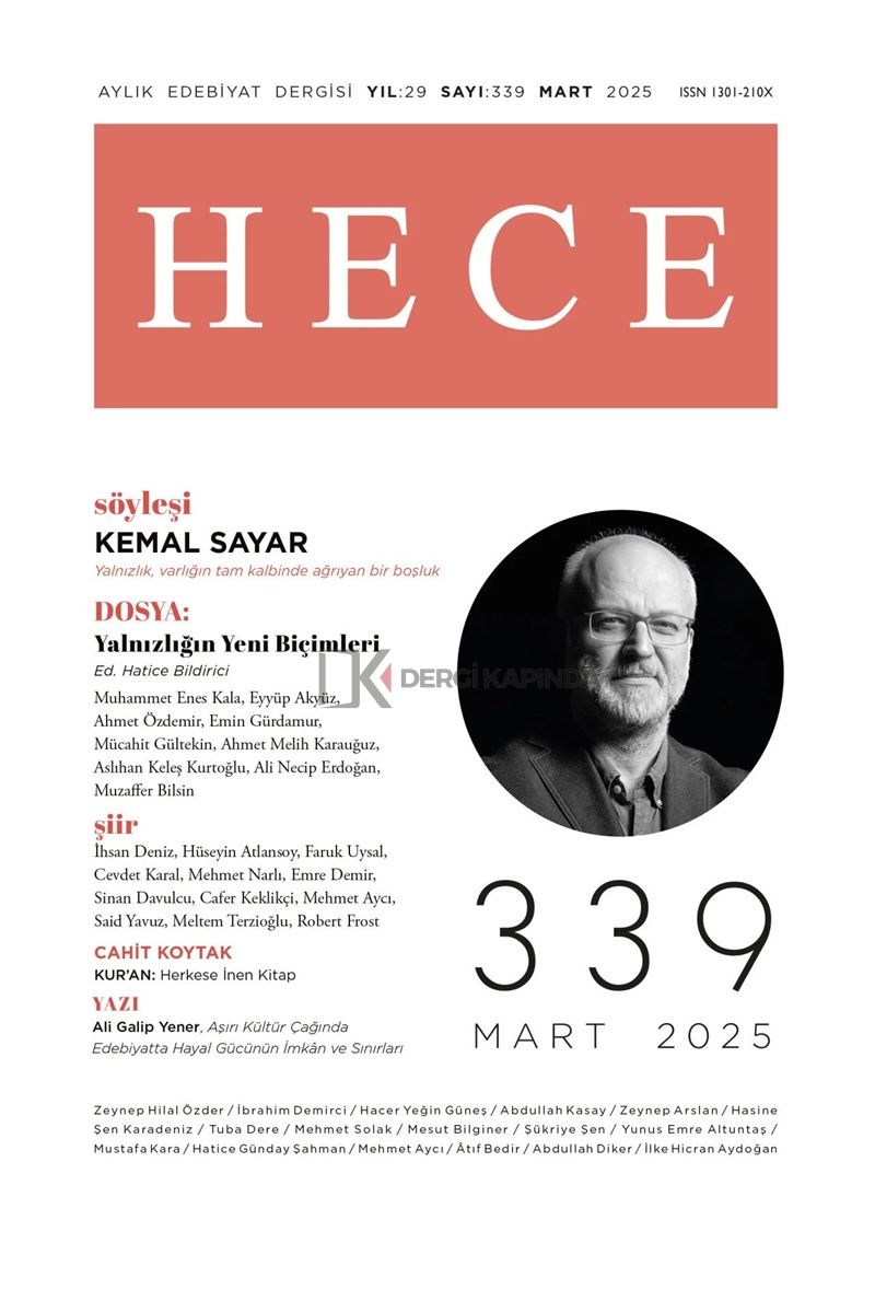 Hece Dergi 339.Sayı Mart 2025