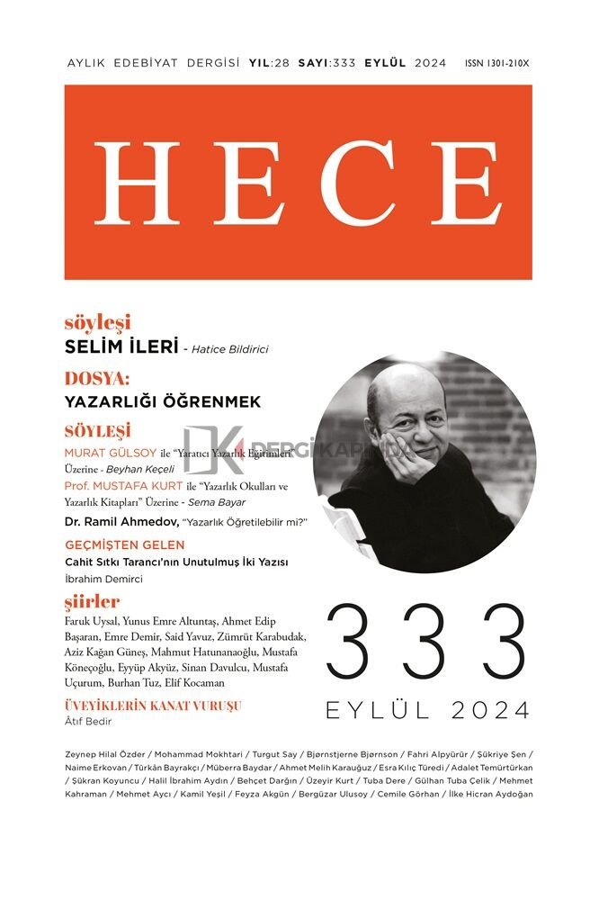 Hece Dergi 333.Sayı Eylül 2024