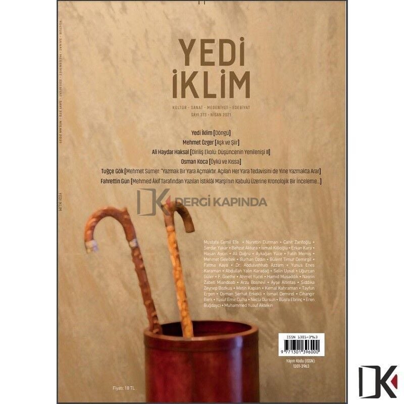 Yedi İklim 373.Sayı Nisan 2021