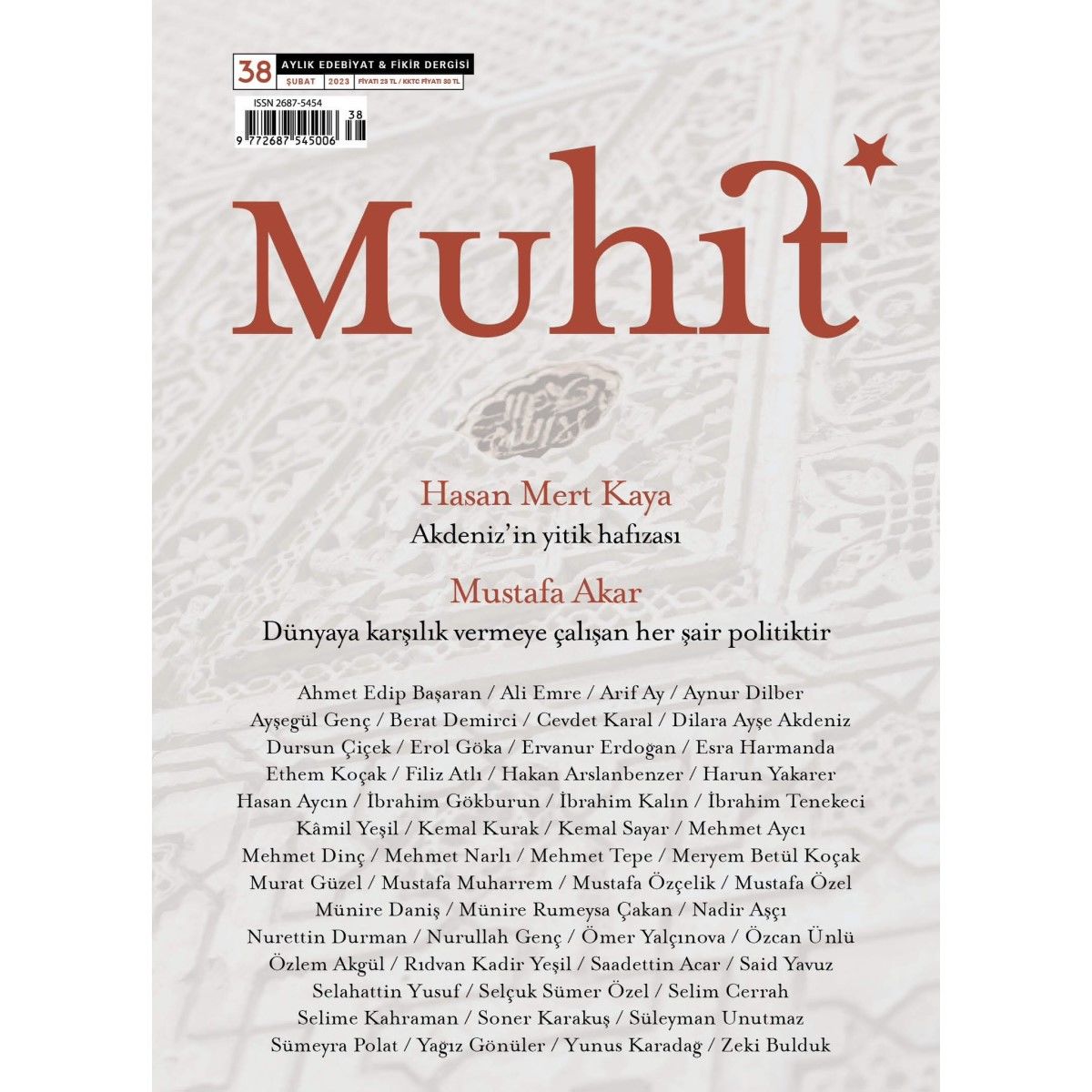 Muhit 38.Sayı Şubat 2023