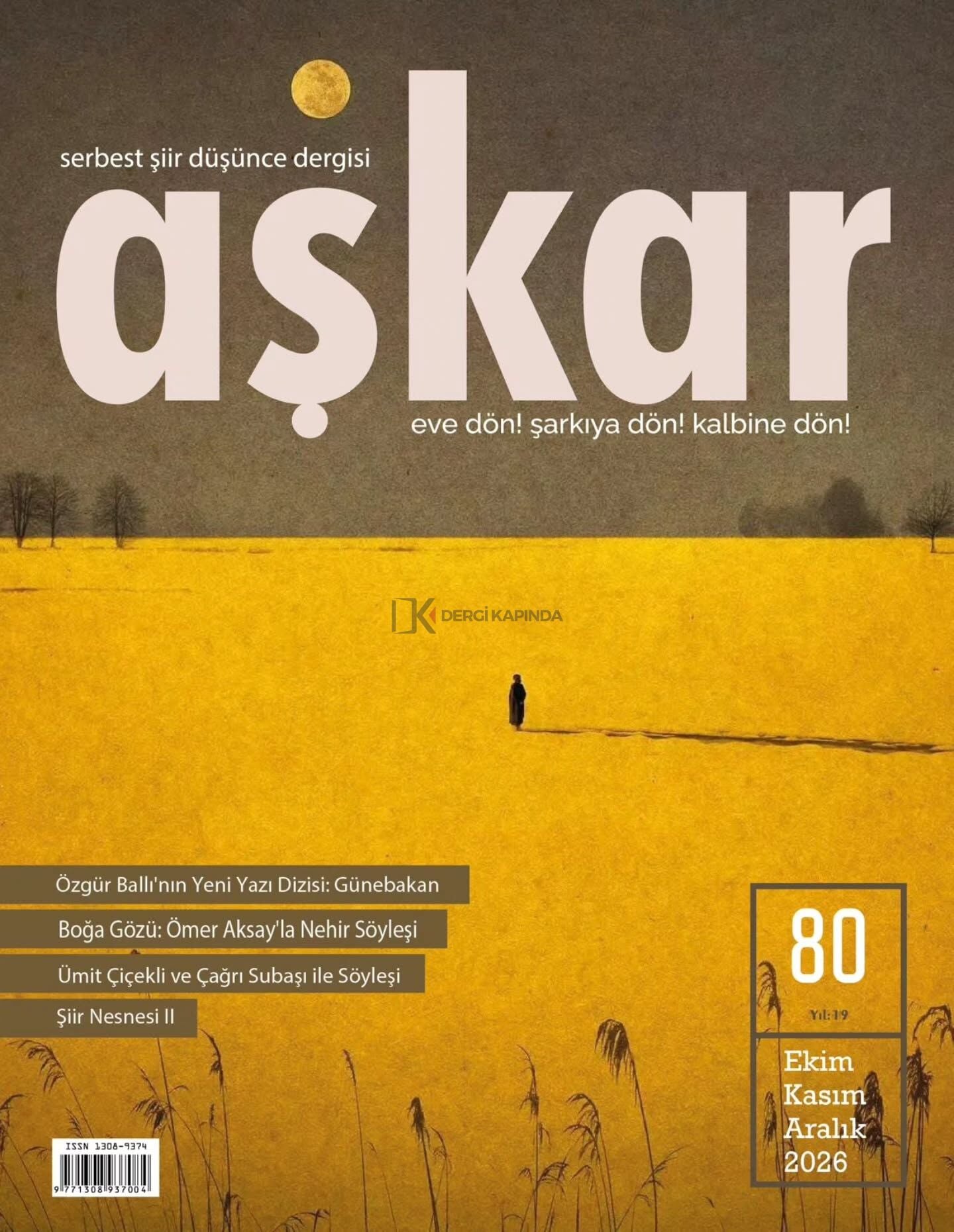 Aşkar Dergi 80.Sayı Ekim-Kasım-Aralık 2026