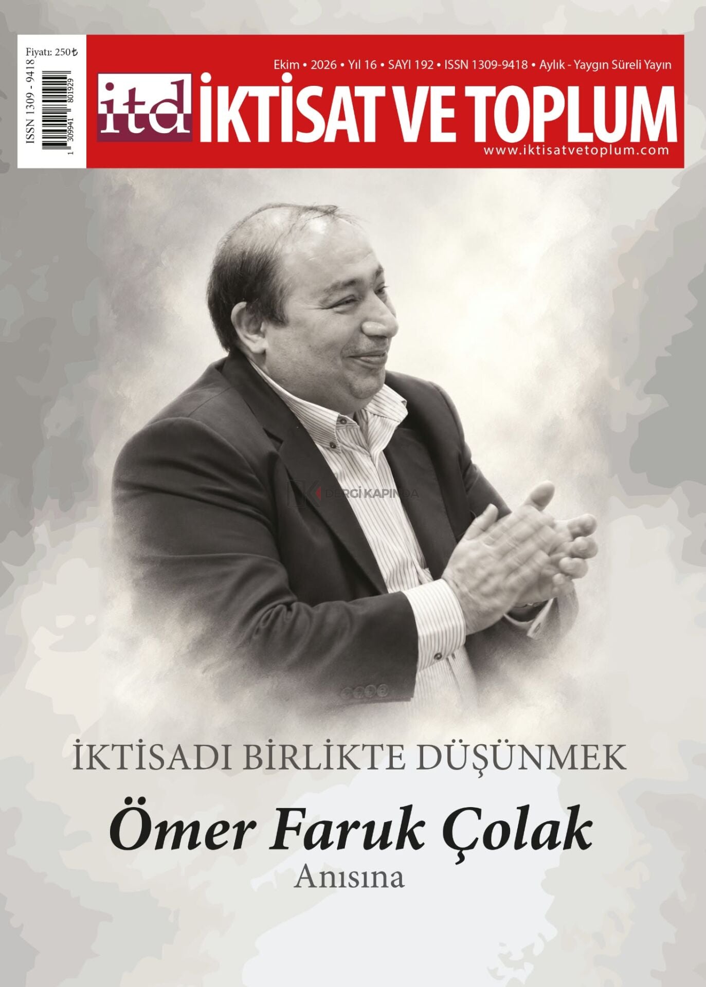 İktisat ve Toplum Dergi 192.Sayı Ekim 2026