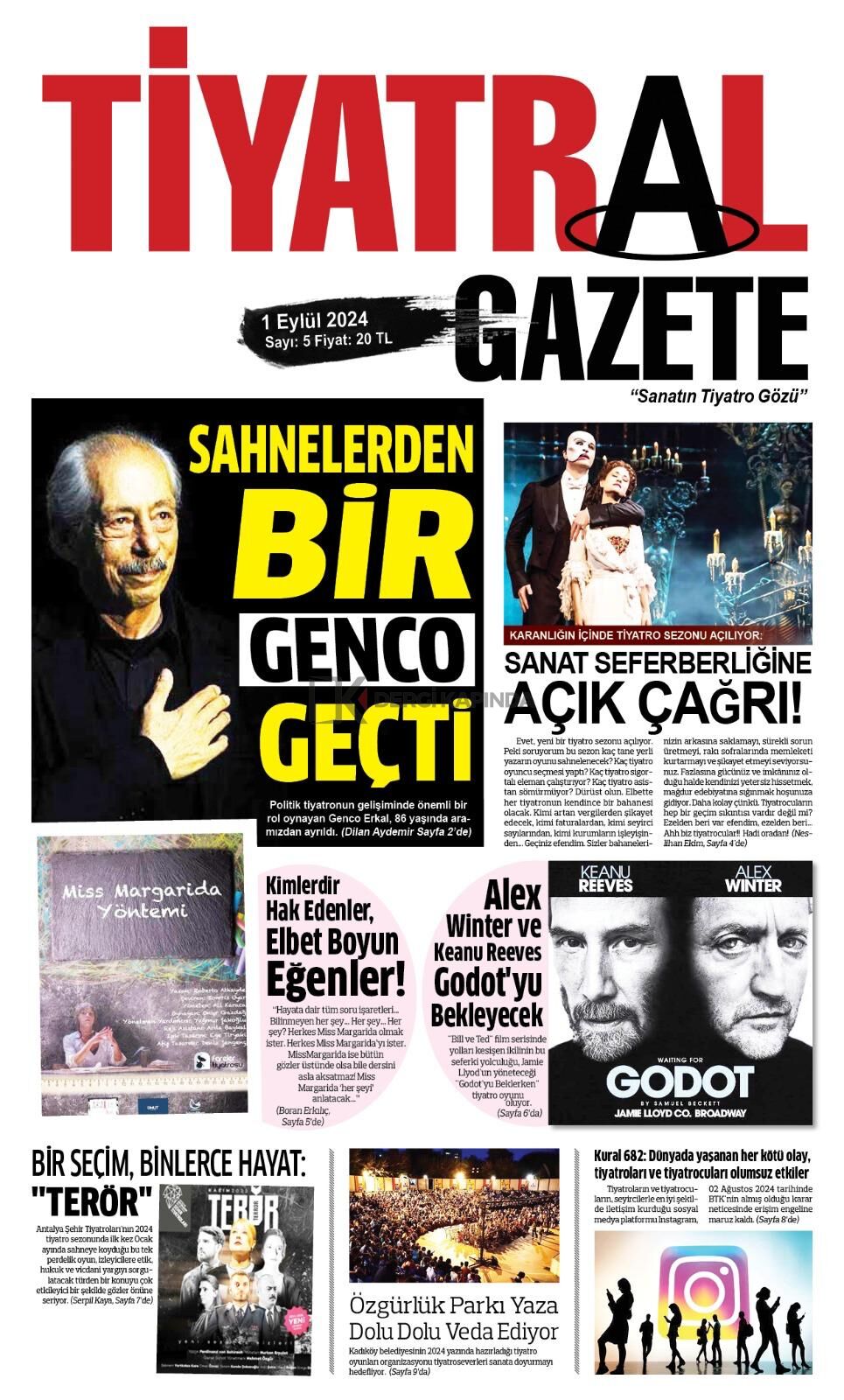 Tiyatral Gazete 5.Sayı Eylül 2024