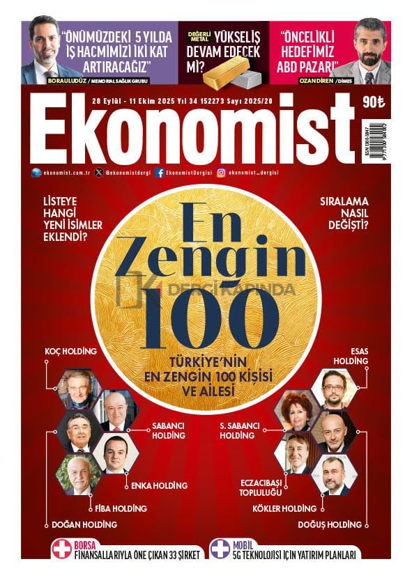 Ekonomist Dergi 28 Eylül - 11 Ekim 2025