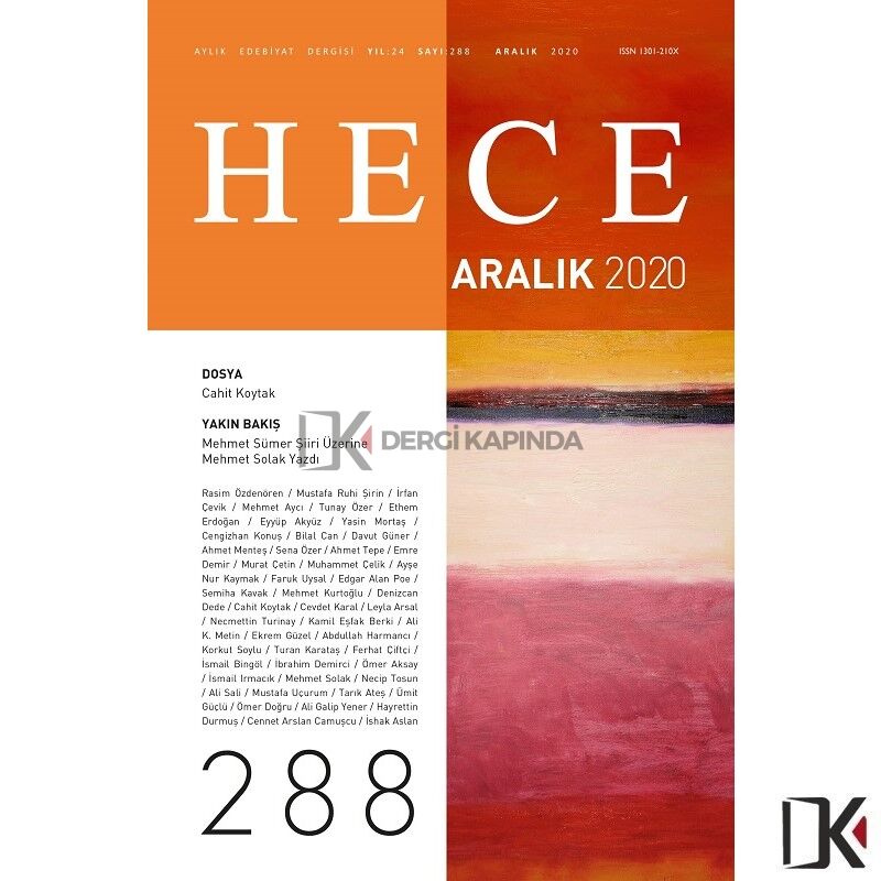 Hece 288.Sayı Aralık 2020
