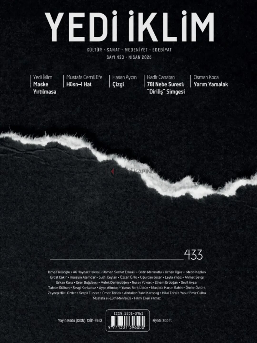 Yedi İklim Dergi 433.Sayı Nisan 2026
