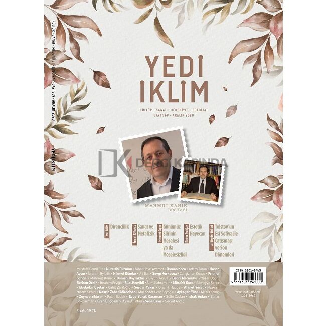 Yedi İklim 369.Sayı Aralık 2020