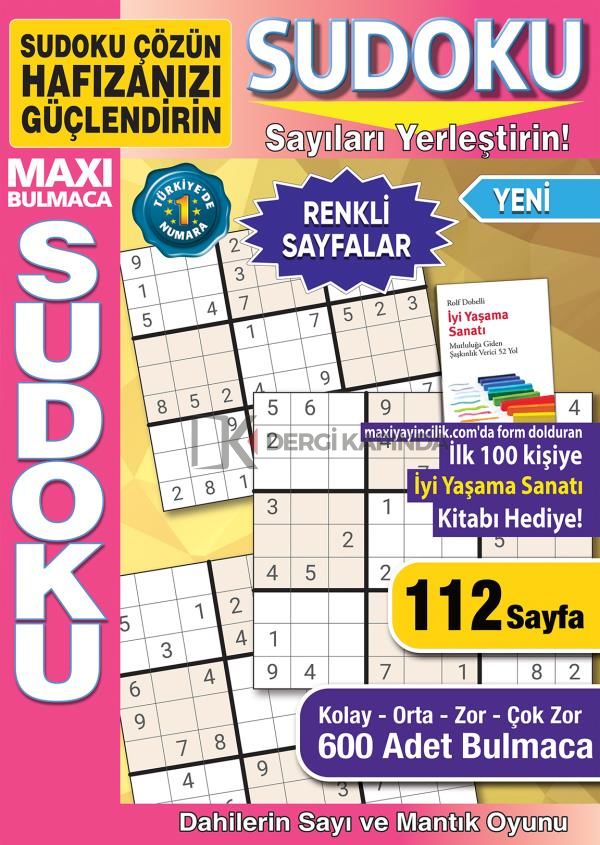 Maxi Sudoku Bulmaca 2025/01