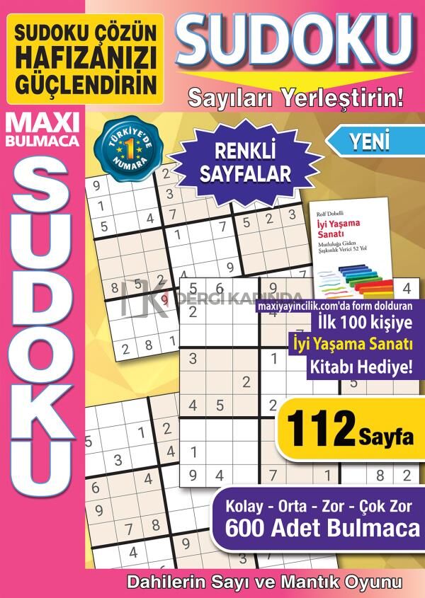 Maxi Sudoku Bulmaca 2025/01