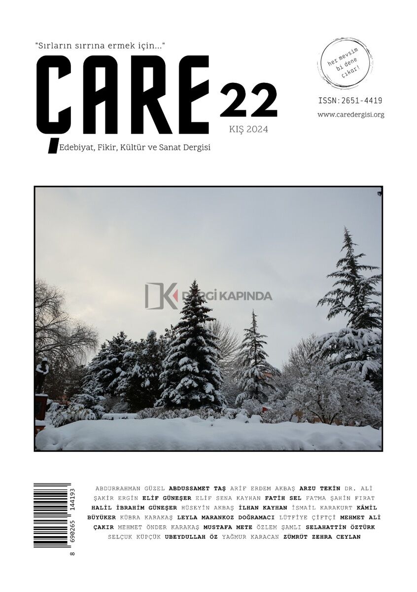 Çare Dergi 22.Sayı Kış 2024