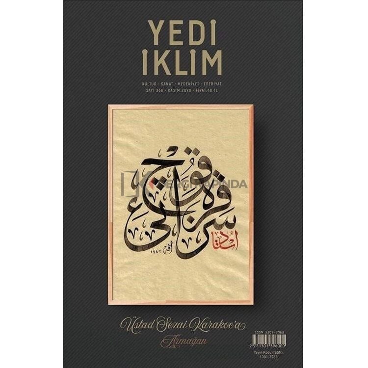 Yedi İklim 368.Sayı Kasım 2020