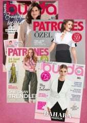Dikiş Dergi Paketi Mart 2025 (Burda- Patrones - Burda Büyük Beden -Patrones Davet Elbiseleri)