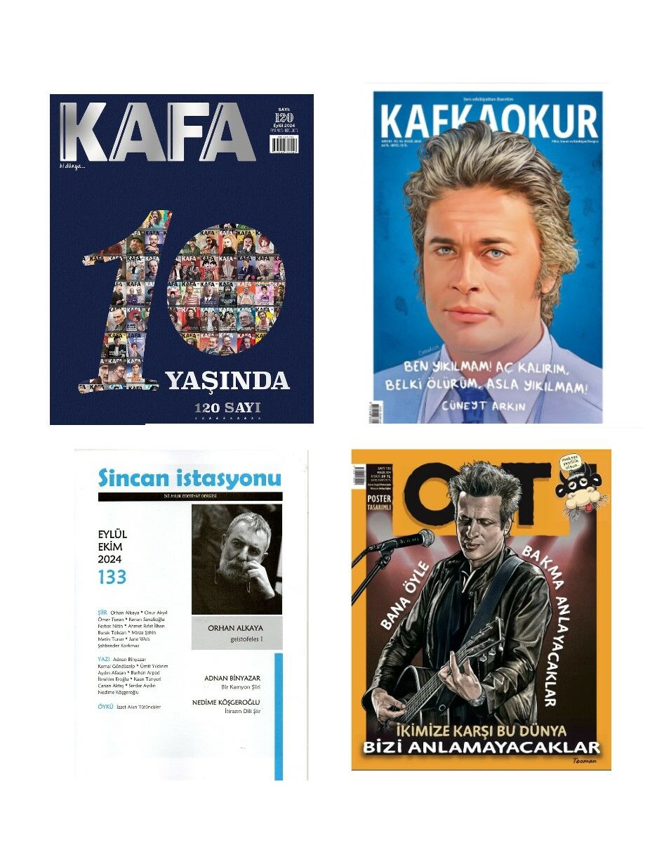 Eylül 2024 Edebiyat Paketi-3 (Kafa-Kafkaokur-OT-Sincan İstasyonu Dergi)